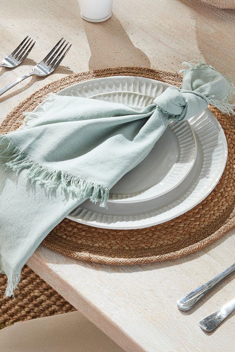 Napa Aura Dinner Napkins Seafoam Set of 4
