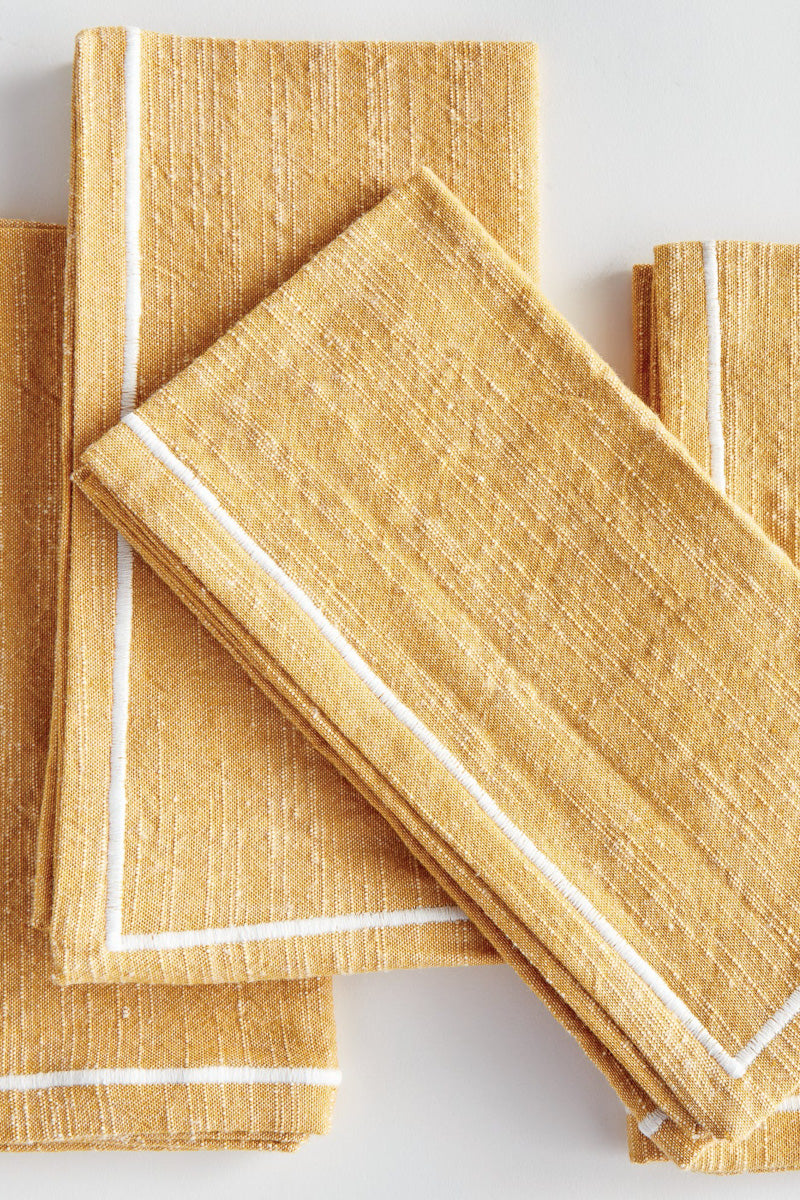 Napa Saffron Dinner Napkins Set of 4