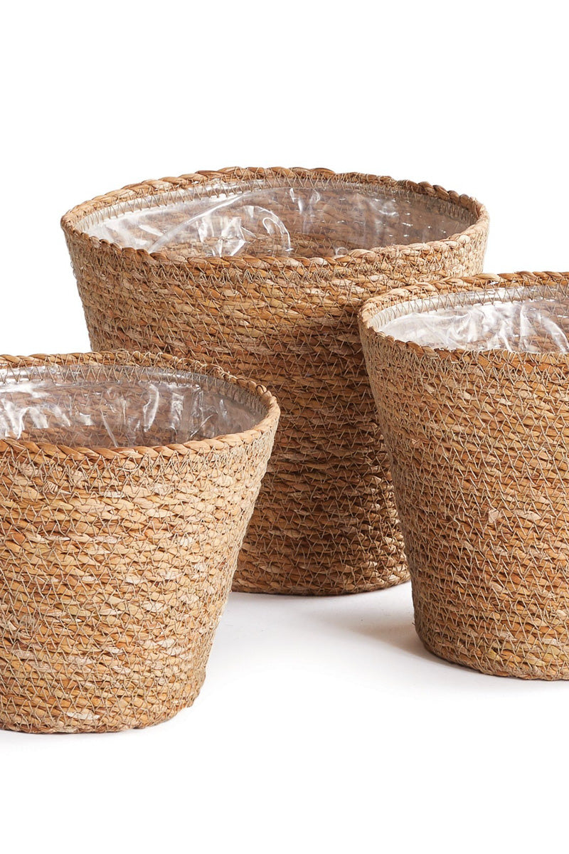 Napa Seagrass Tapered Basket Large
