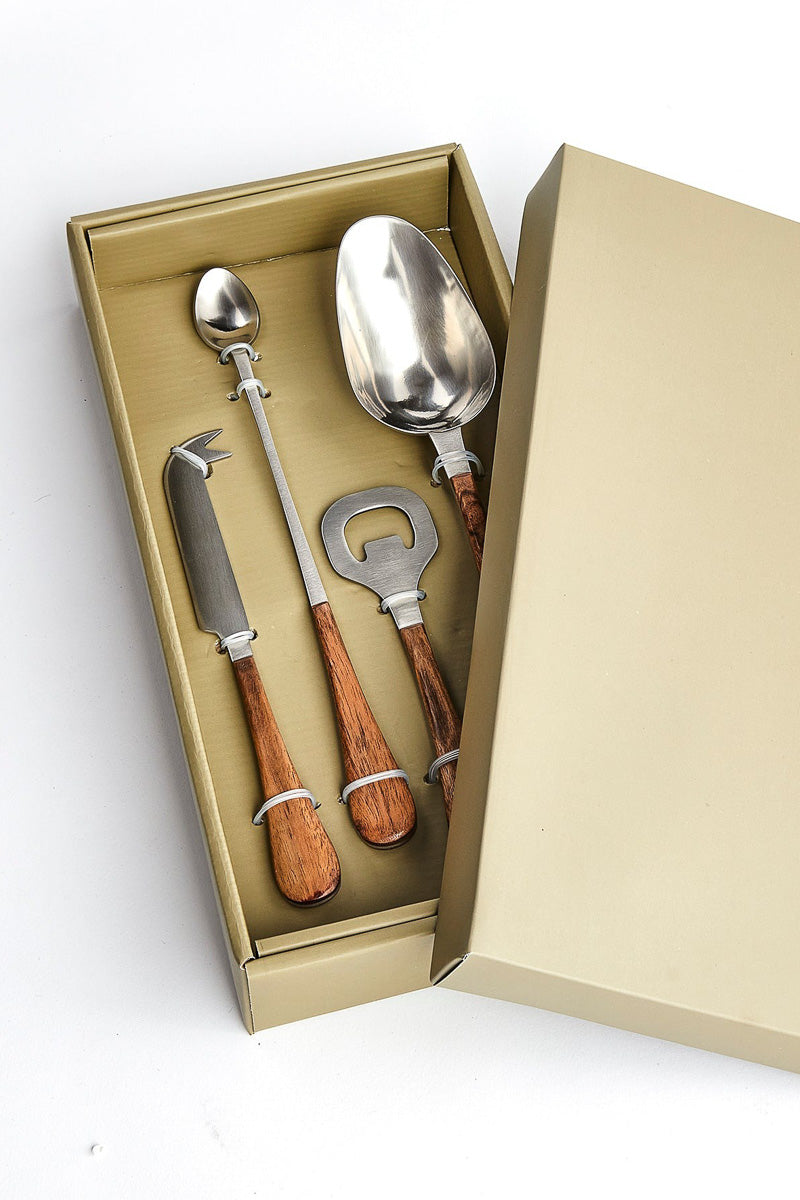 Haisley Cocktail Accessories Set of 4