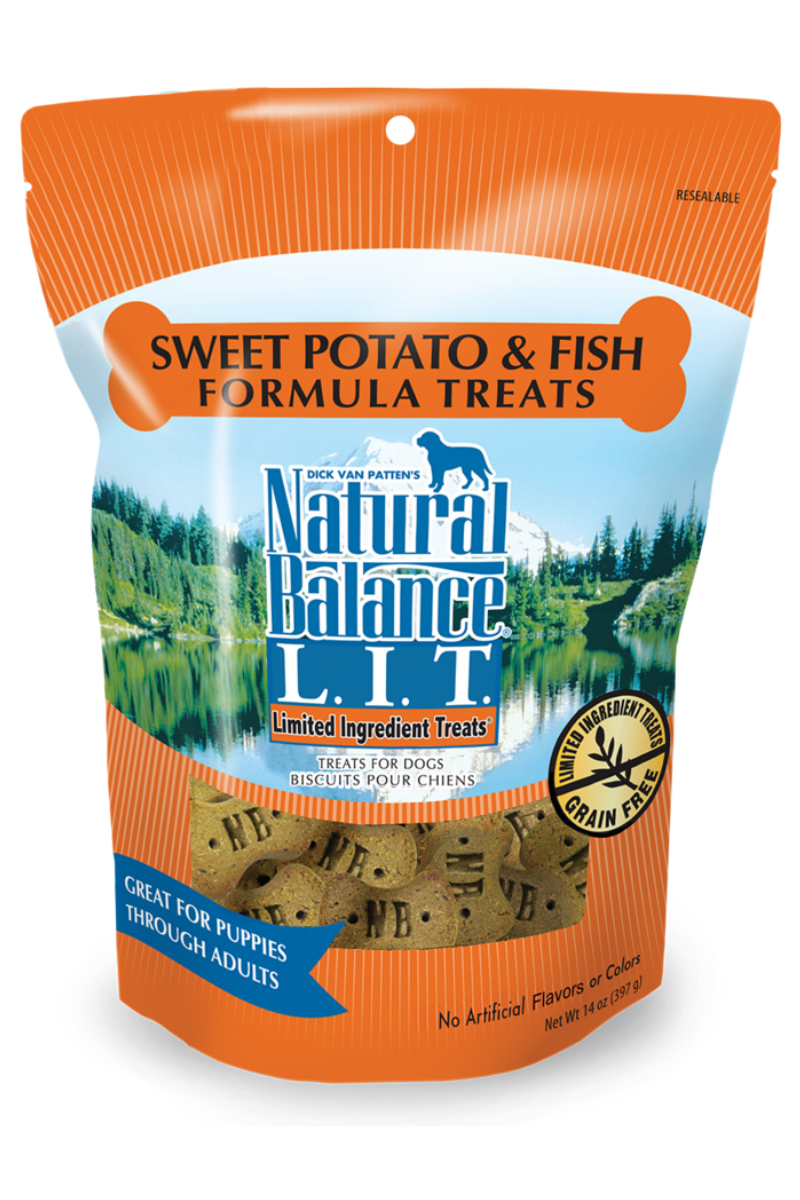 Natural Balance Rewards Crunchy Dog Biscuits 14 oz Salmon