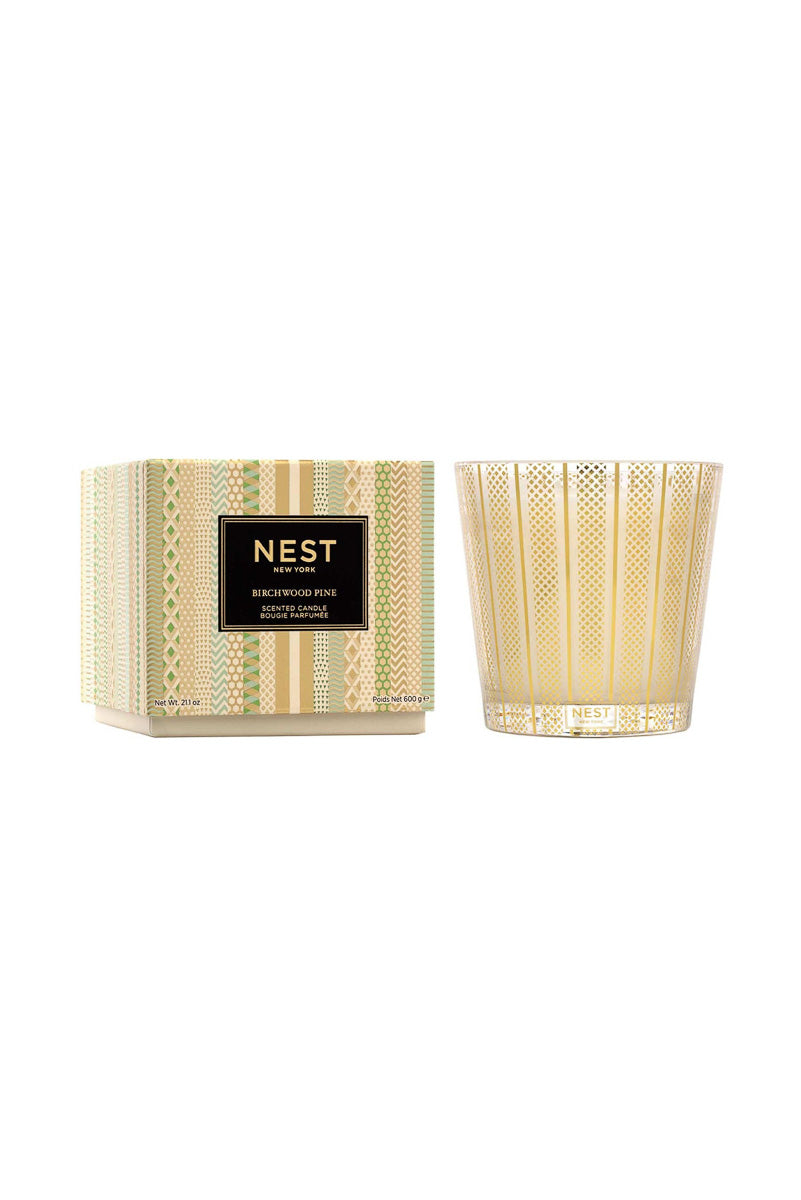 Nest 3-Wick Candle Birchwood Pine