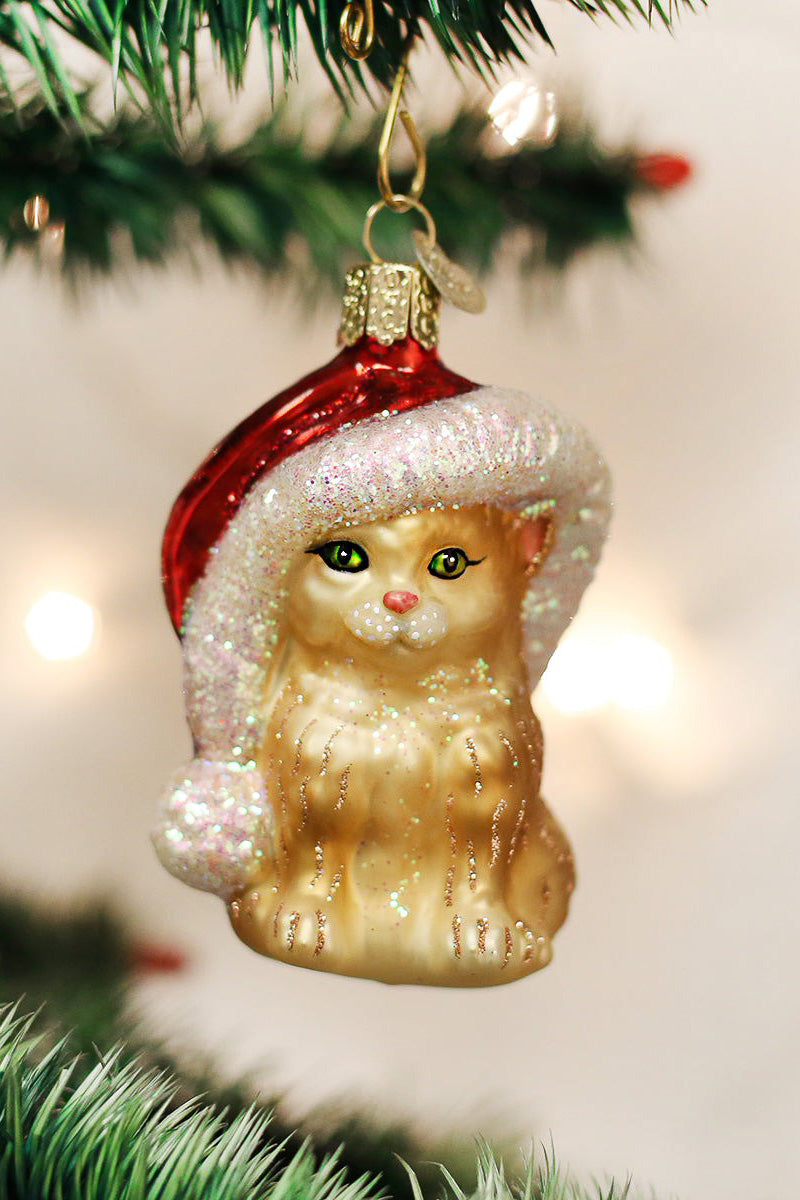 Santa's Kitten Ornament