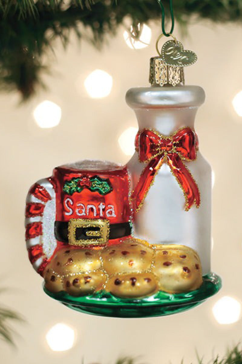 Santa's Milk & Cookies Ornament
