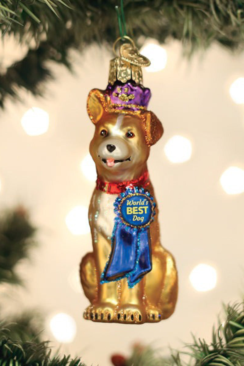 World's Best Dog Ornament