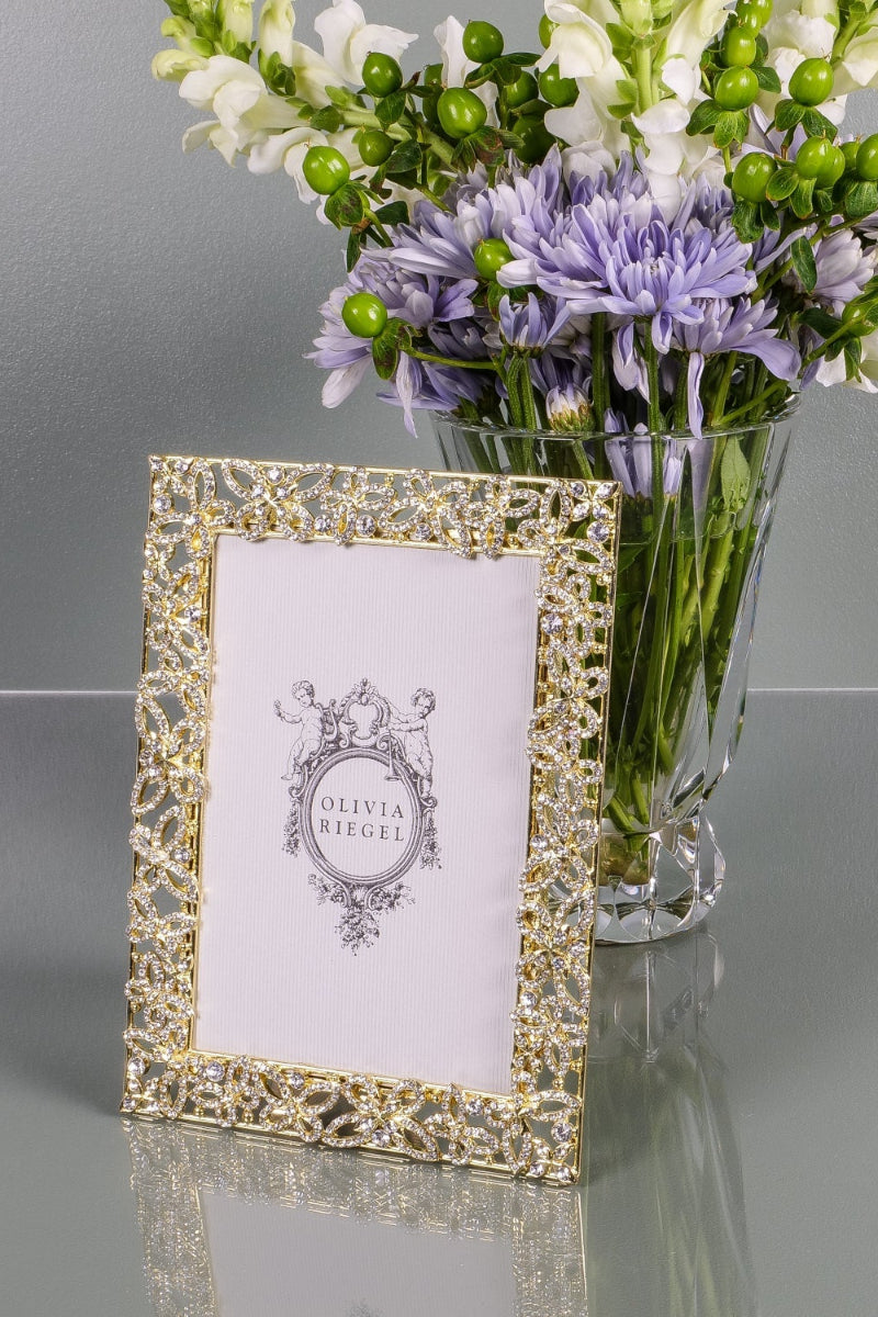 Olivia Riegel Papillon Crystals Frame Gold 4" x 6"