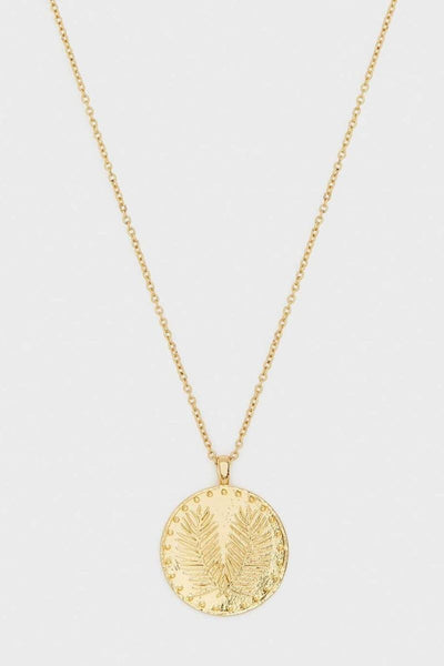 NECKLACE PALM COIN