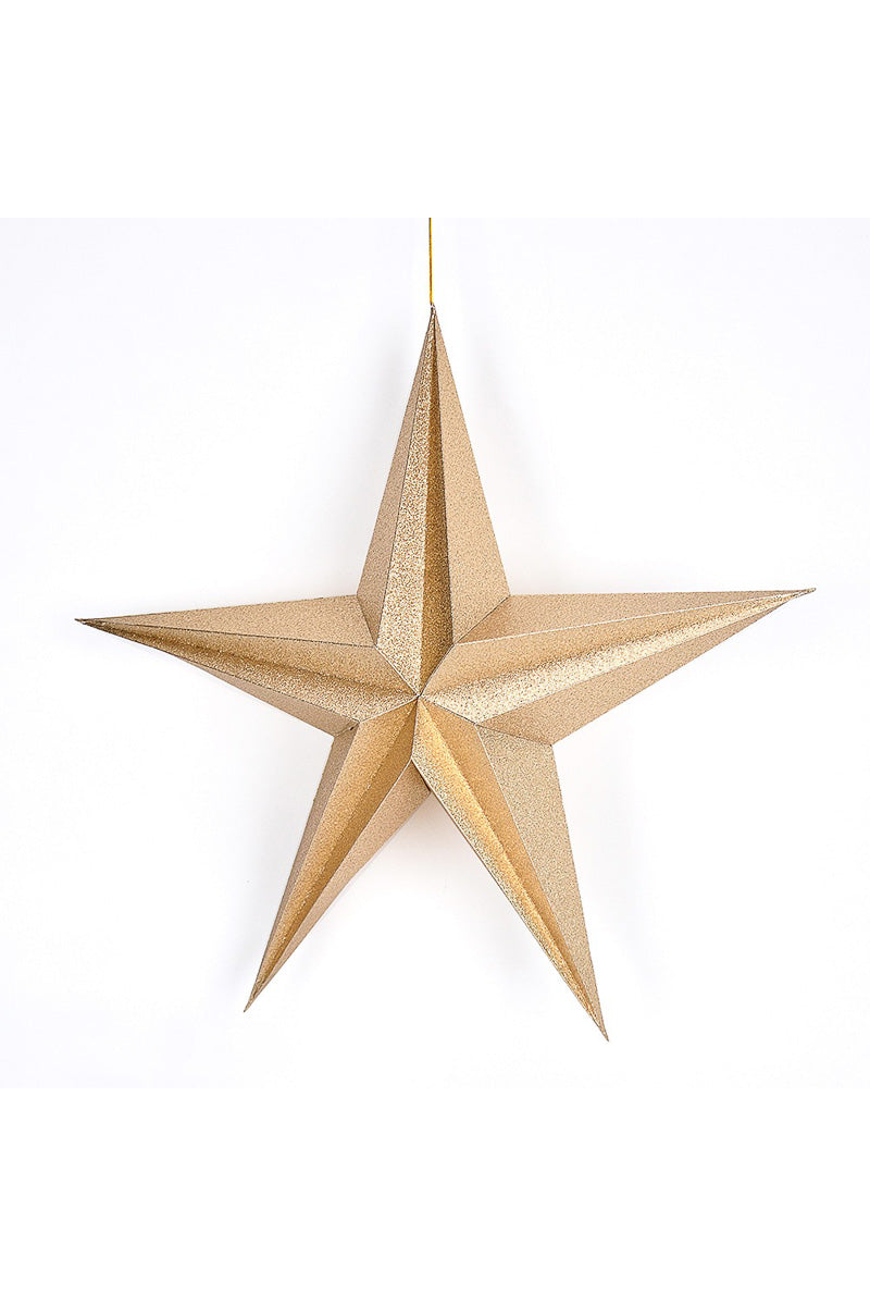 Paper Christmas Star 16" Gold