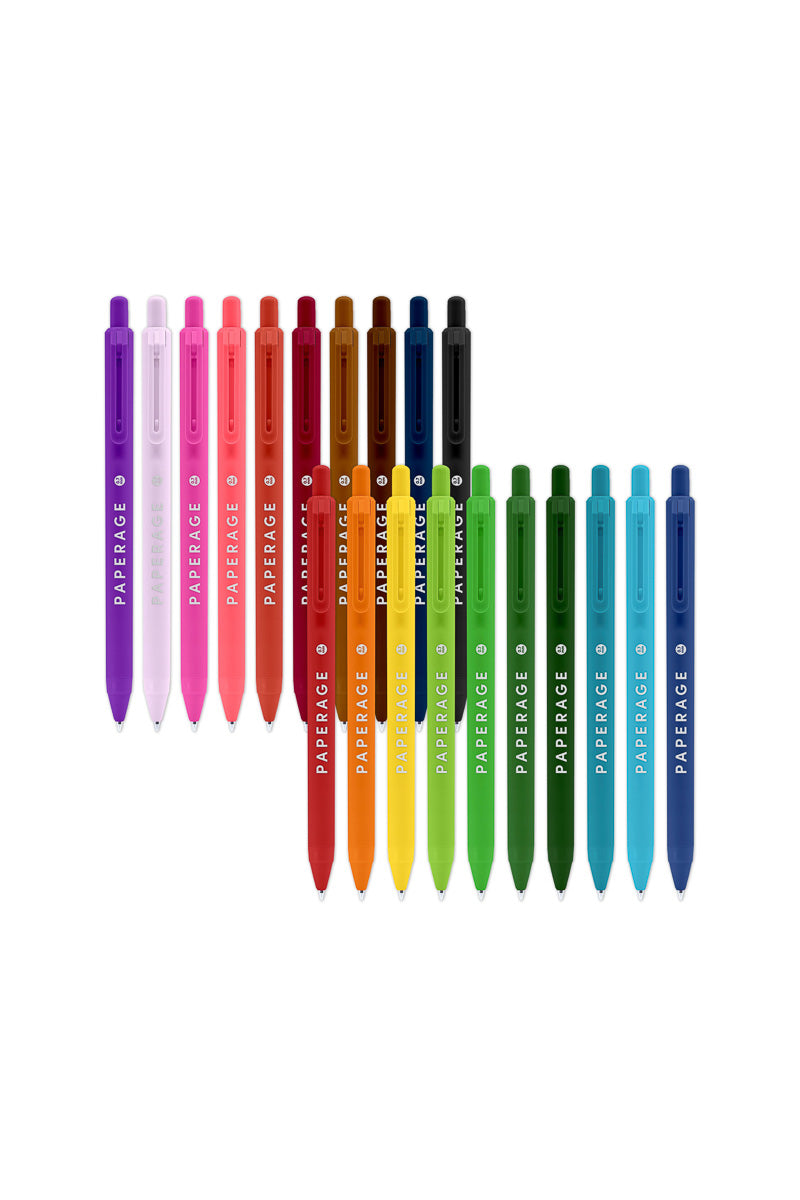 Paperage Gel Retractable Pens 20 Pack