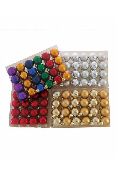 Shatterproof Ball Ornament 1.5" 24piece Box