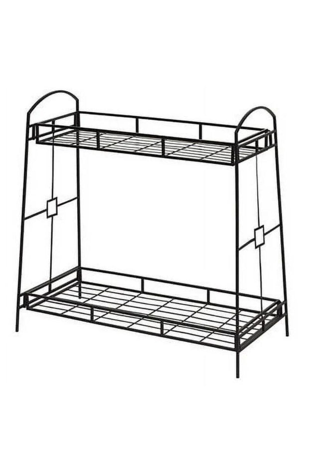 PLANT STAND 2 TIER TRAY BK32"H