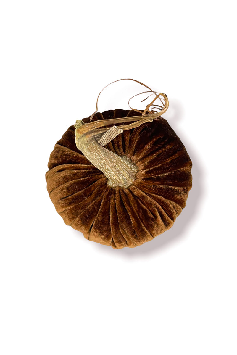 Plush Pumpkin Velvet Pumpkin 4" Acorn
