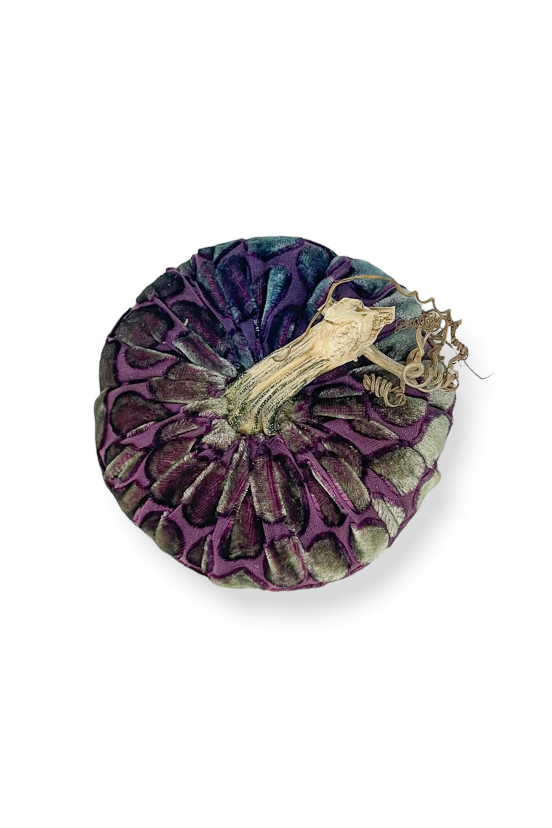 Plush Pumpkin Velvet Pumpkin 6" Peacock Dot