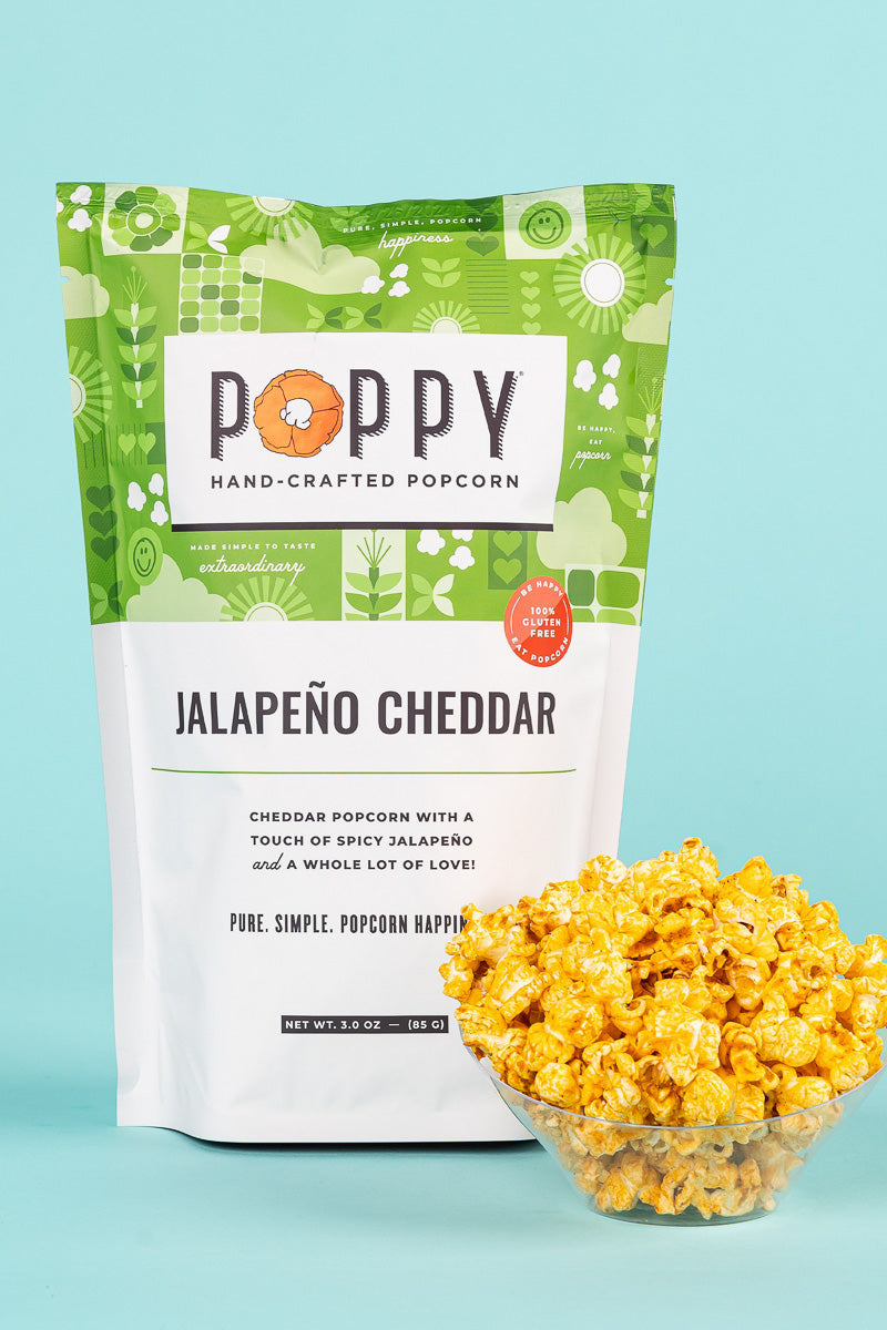 Poppy Hand-Crafted Popcorn Jalapeno Cheddar