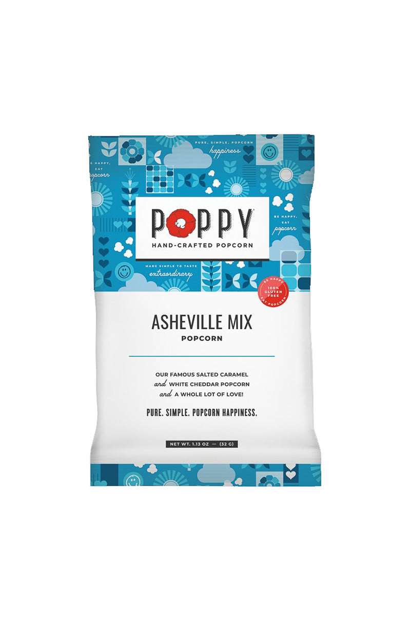 Poppy Hand-Crafted Popcorn Asheville Mix Snack Bag
