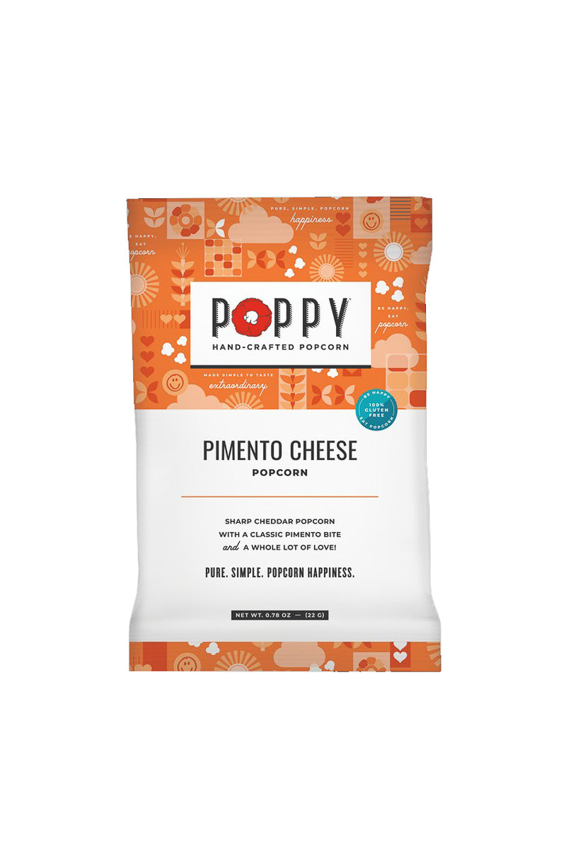 Poppy Hand-Crafted Popcorn Pimento Cheese Snack Bag