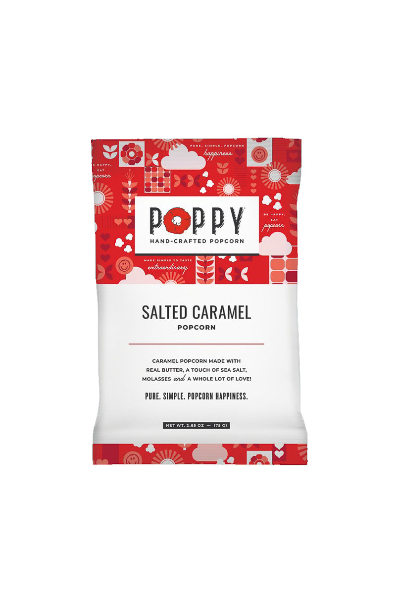 Poppy Hand-Crafted Popcorn Salted Caramel Snack Bag