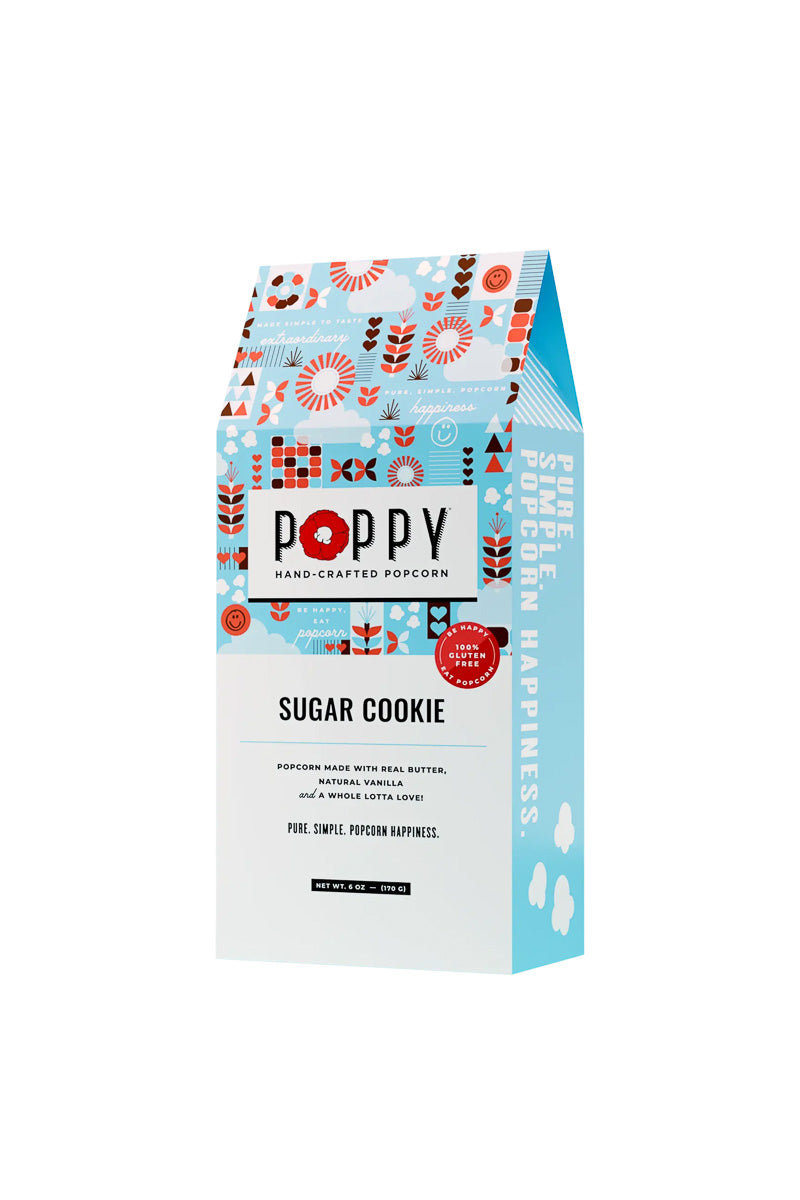Poppy Hand-Crafted Popcorn Sugar Cookie Carton