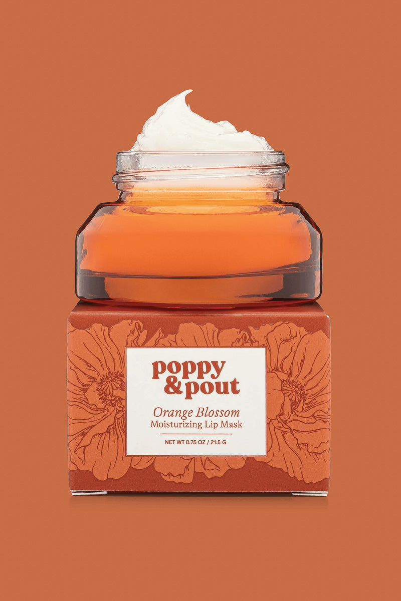 Poppy & Pout Moisturizing Lip Mask Orange Blossom