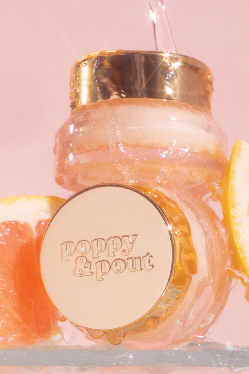 Poppy & Pout Moisturizing Lip Mask Pink Grapefruit