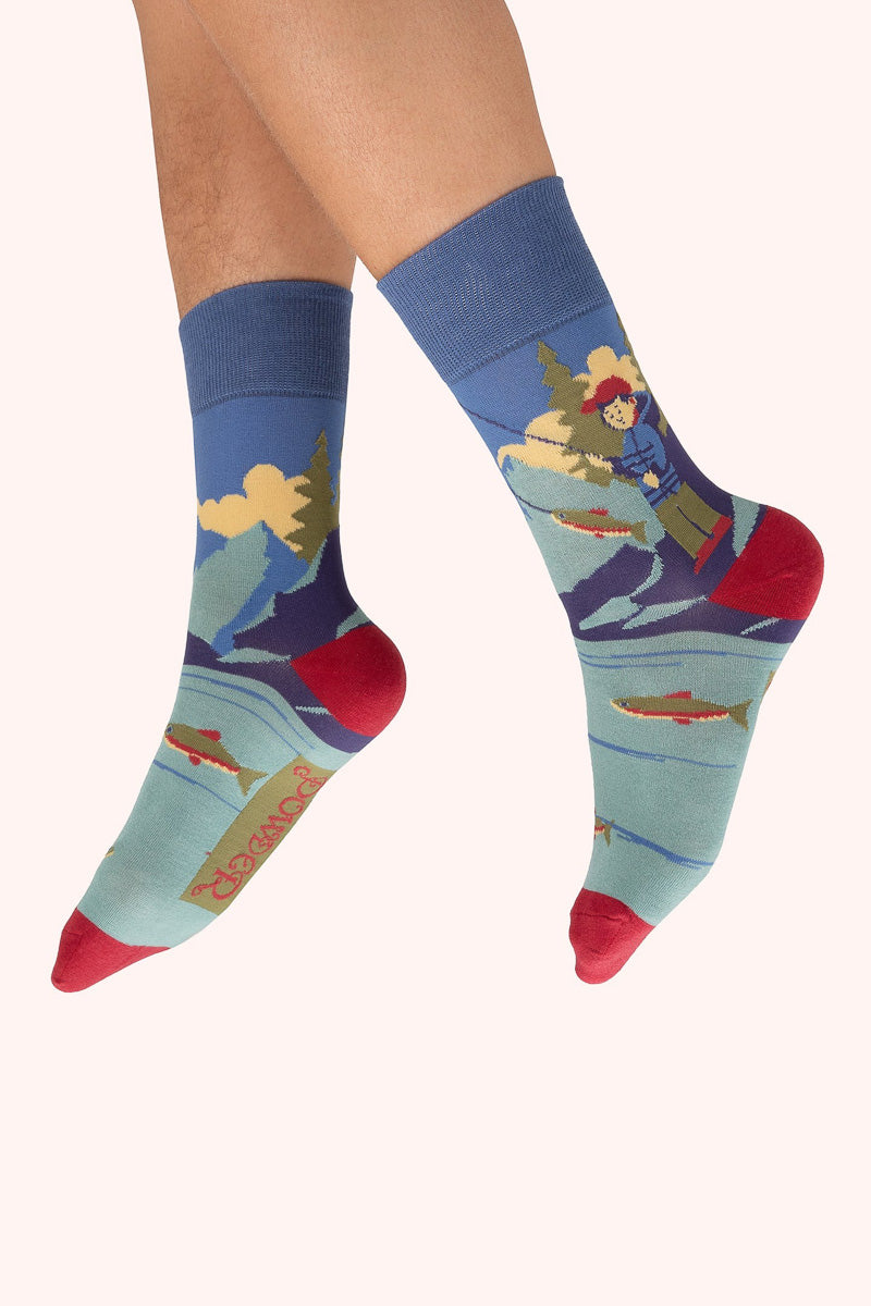 Powder Design Men's Socks Fisherman