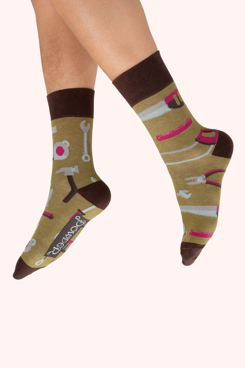 Powder Design Men's Socks Tool Kit Olive