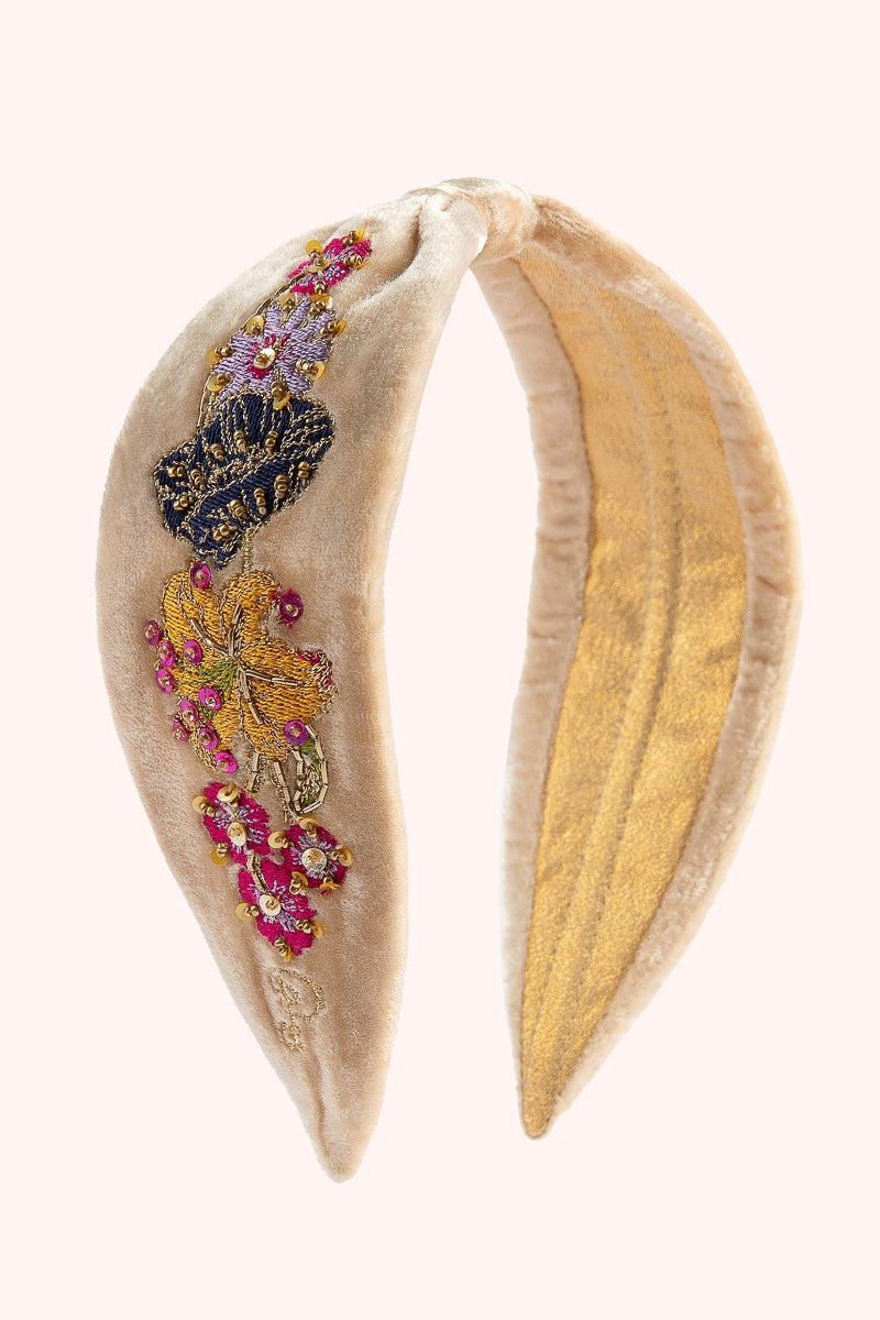 Powder Design Velvet Headband Cream Posy