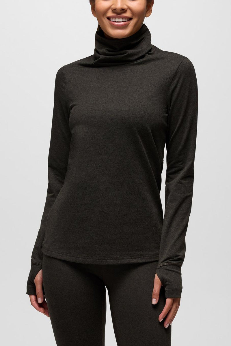 Women's Ice Flow Long Sleeve Sweater Medium Nori Heather