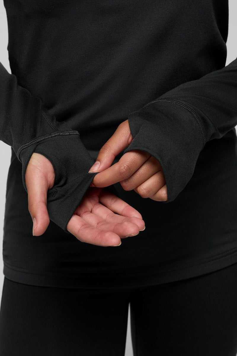 Women's Ice Flow Long Sleeve Sweater Extra Small Black