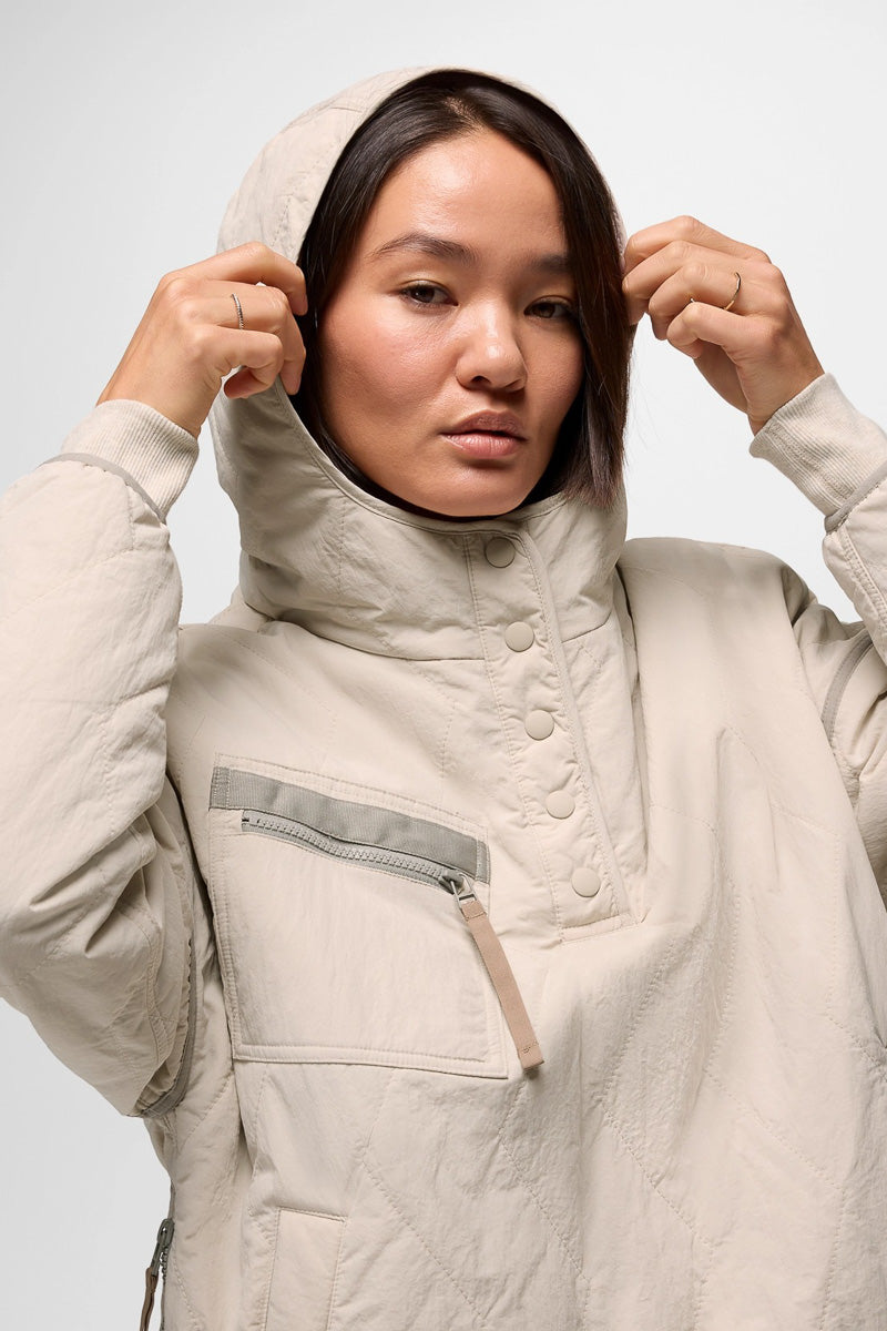 Women's Encinitas Field Anorak Extra Large Almond