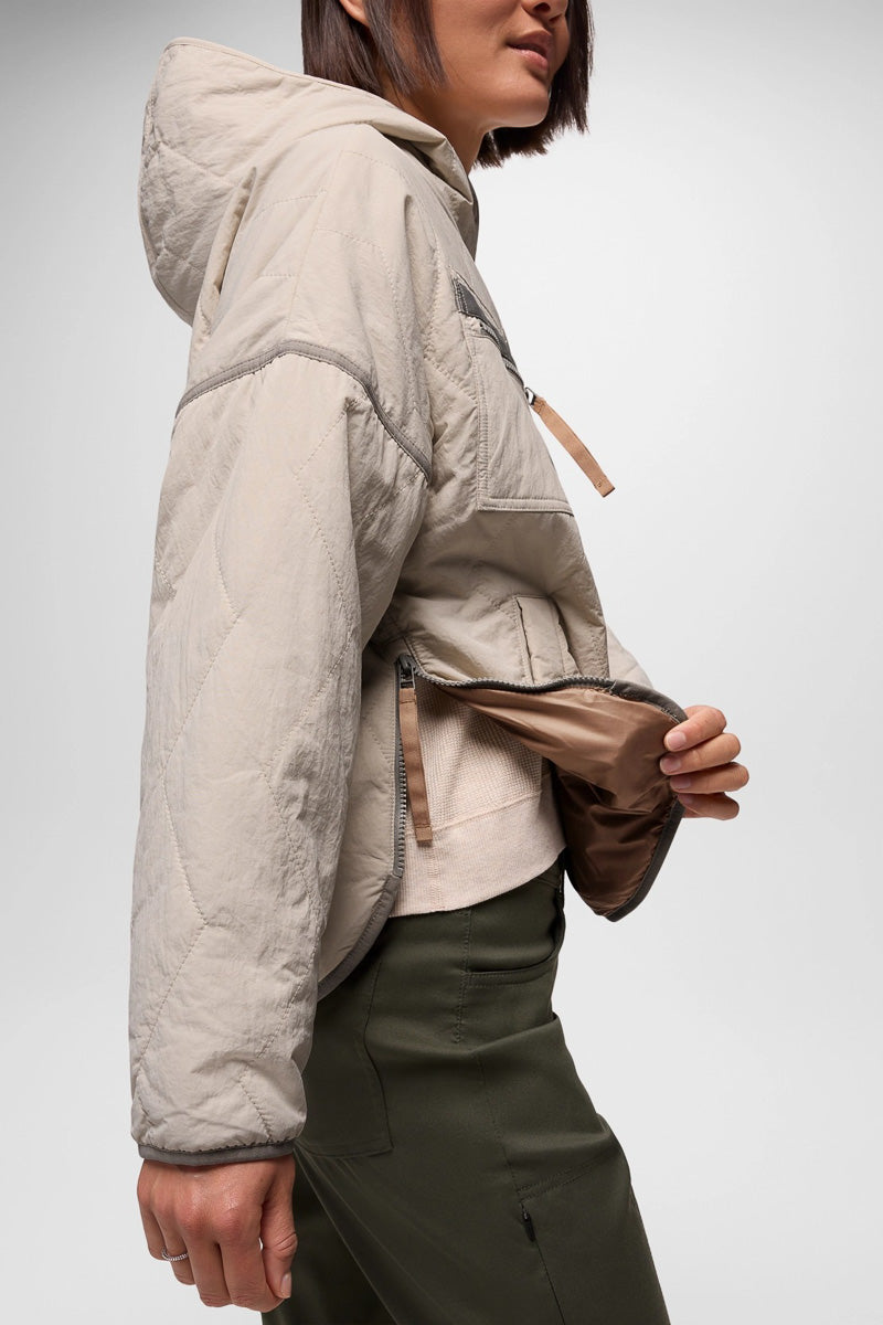 Women's Encinitas Field Anorak Medium Almond