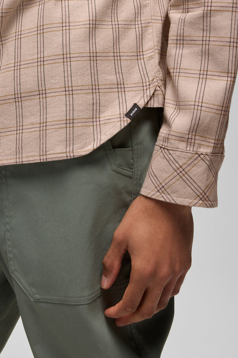 Men's Los Feliz Flannel Shirt Medium Almond