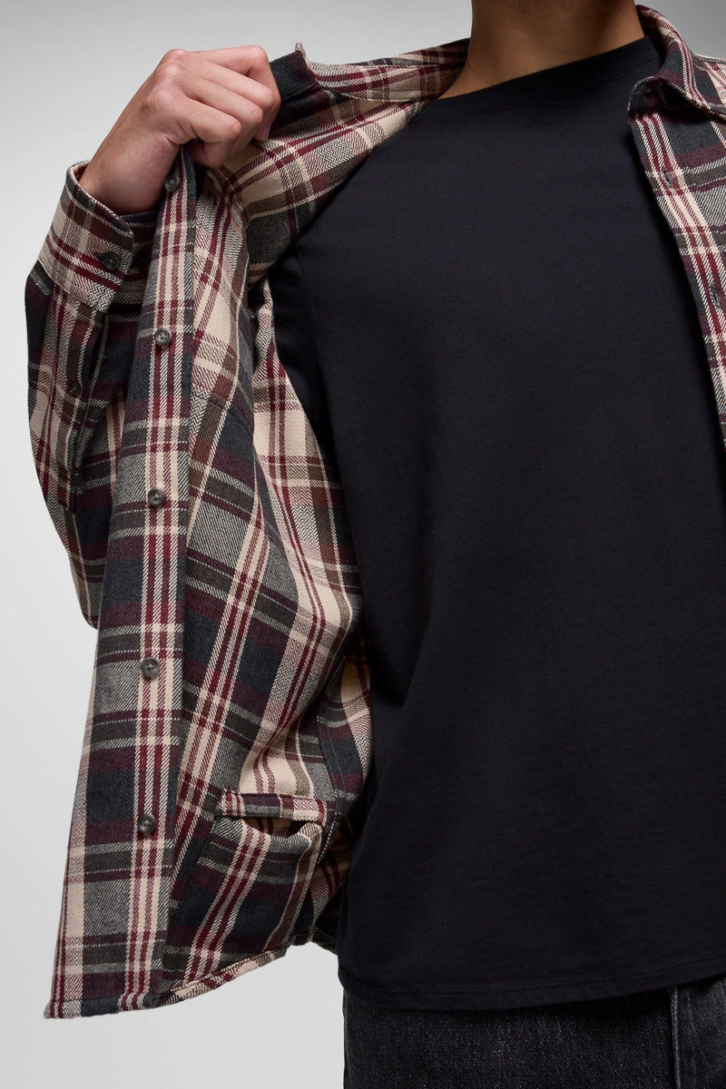 Men's Westbrook Flannel Shirt Medium Deep Vino