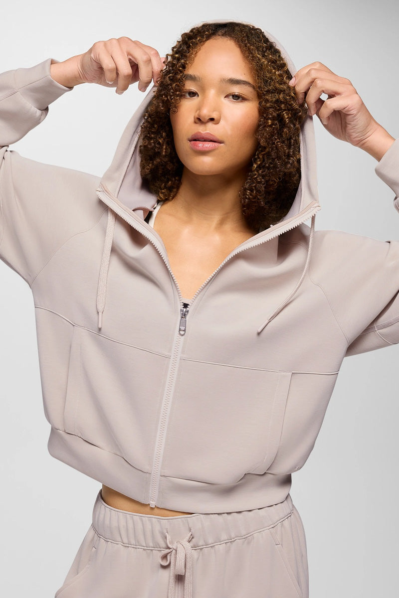 Woman's Shea Full Zip Hoodie Extra Small Almond