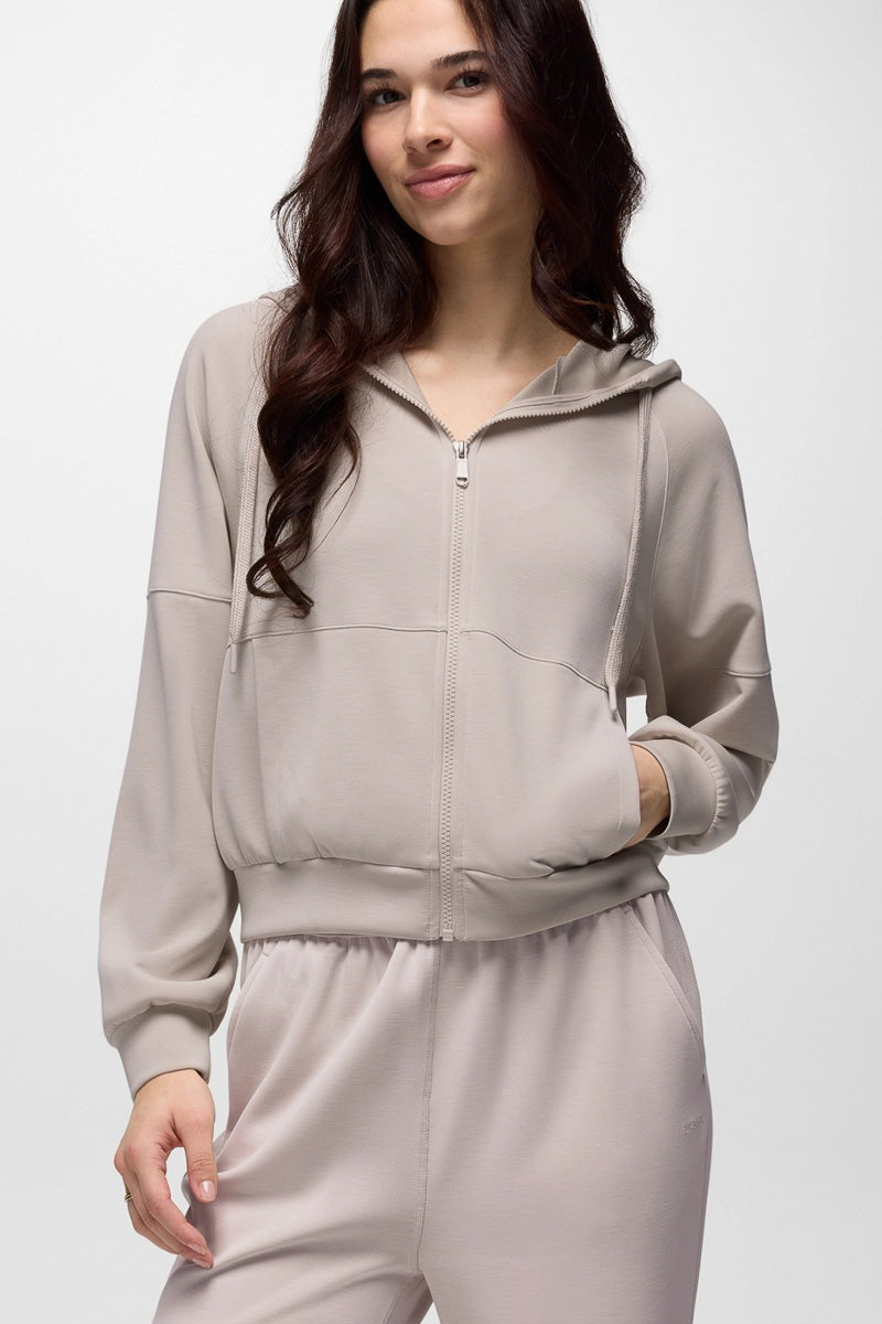 Woman's Shea Full Zip Hoodie Extra Small Almond