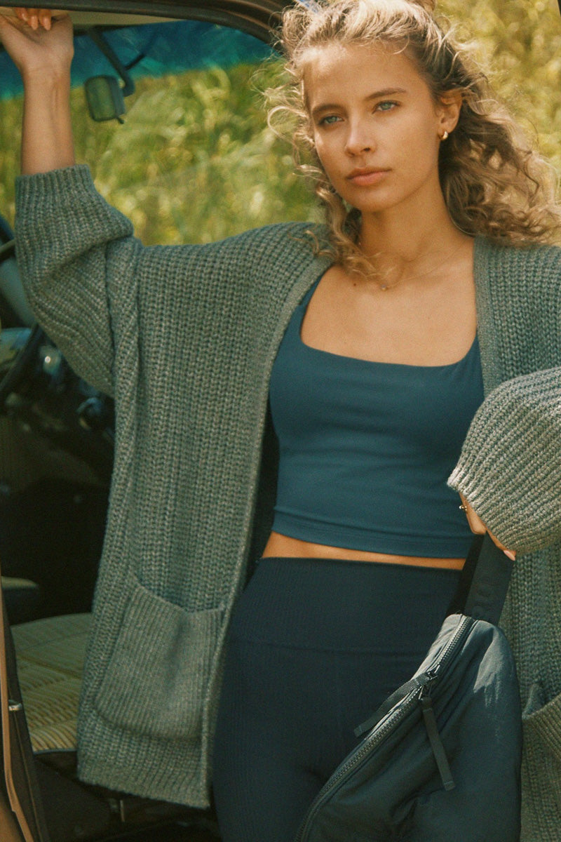 Women's Sunday River Long Cardigan Extra Large Thyme