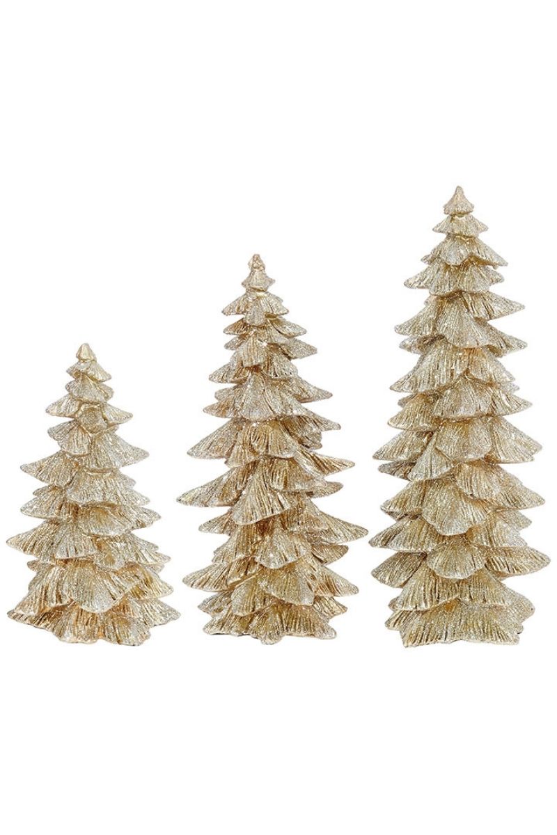Glitter Tree Small 6" Gold