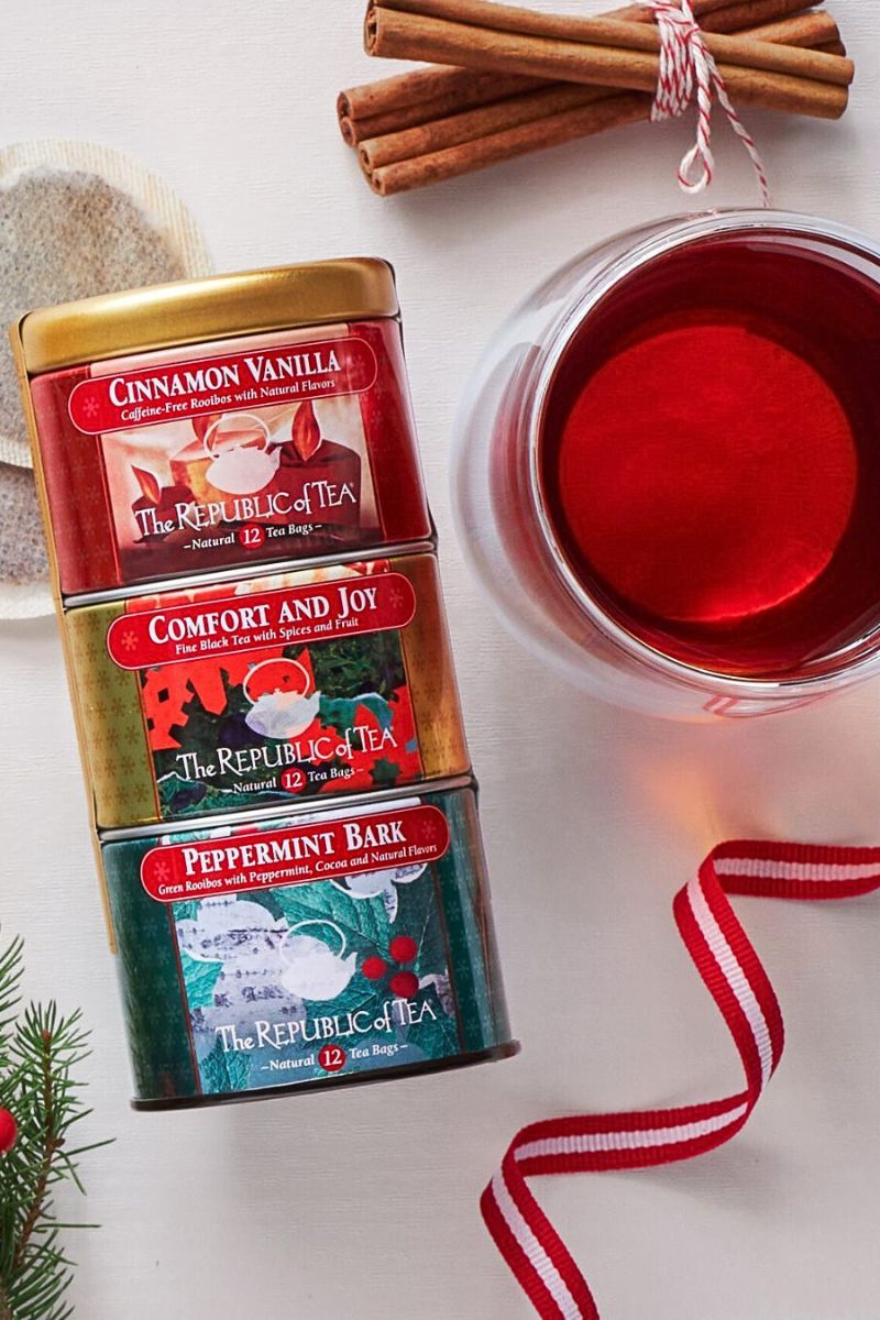 Republic of Tea Holiday Stackble Tea Tin