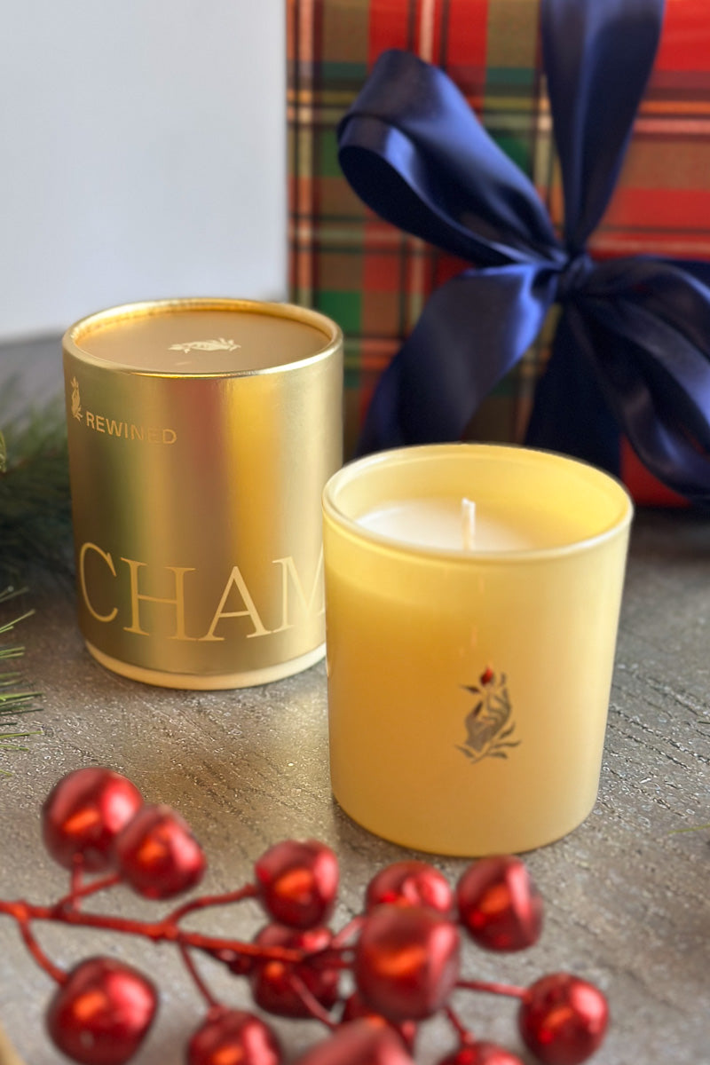 Rewined Champagne Metallic Candle 5.5 oz