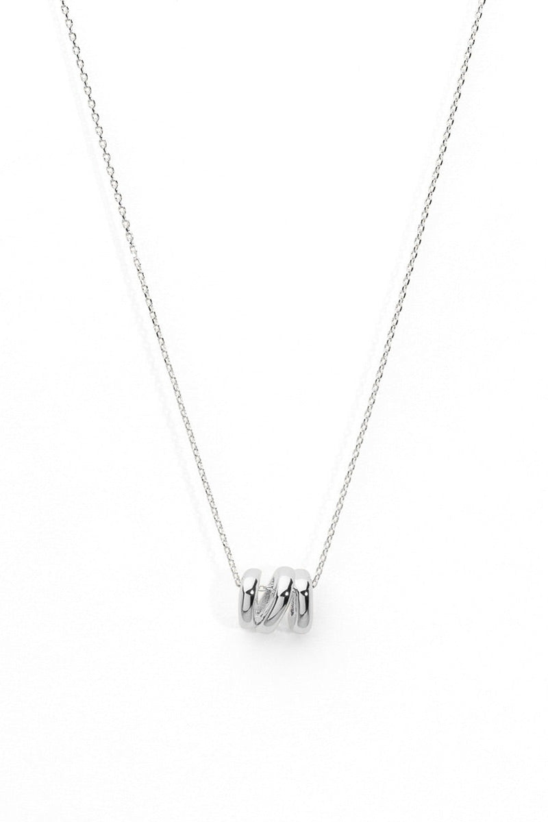 Rho Claw Pendant Necklace Rhodium
