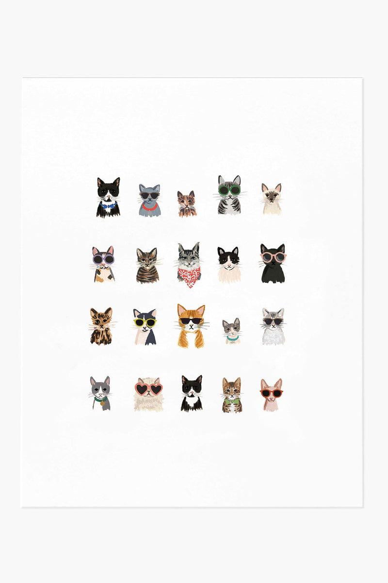 Rifle Paper Co. Cool Cats Art Print 8x10