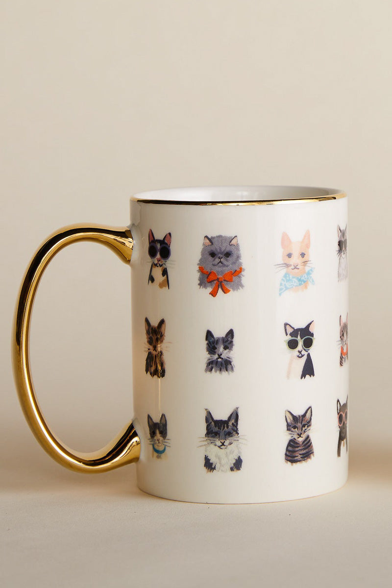 Rifle Paper Co. Cool Cats Porcelain Mug