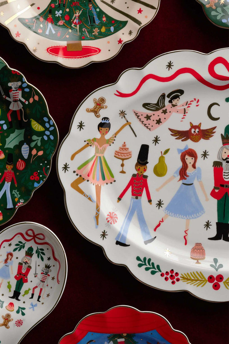 Rifle Paper Co. Nutcracker Large Porcelain Serving Platter