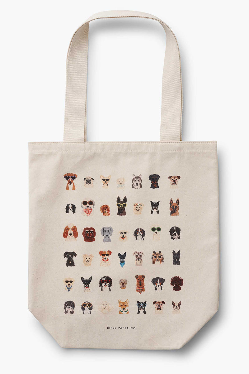 Rifle Paper Co. Dog Days Canvas Tote Bag