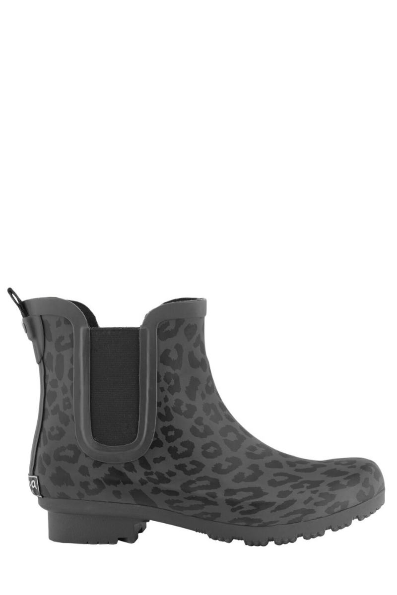 Roma Chelsea Women s Rain Boots Size 6 Matte Gray Leopard Chalet