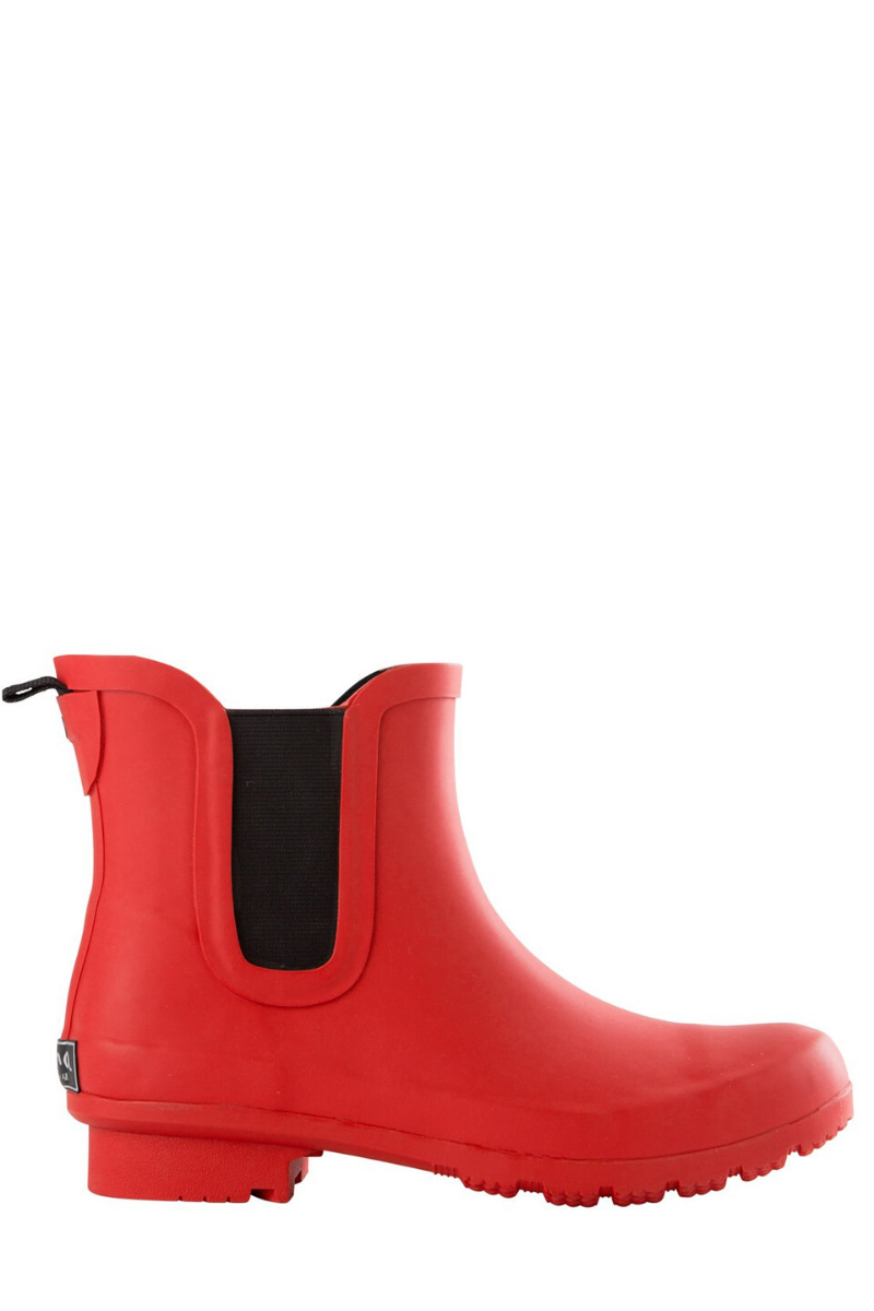 Roma Chelsea Women's Rain Boots Size 6 Matte Red