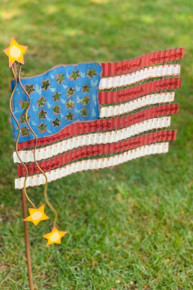 STAKE PIE CRUST/AMERICAN FLAG