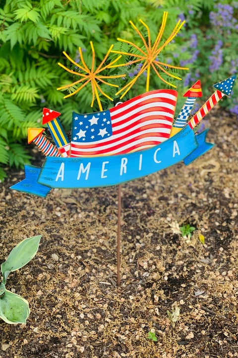 STAKE, " AMERICA " SPRKLR SIGN