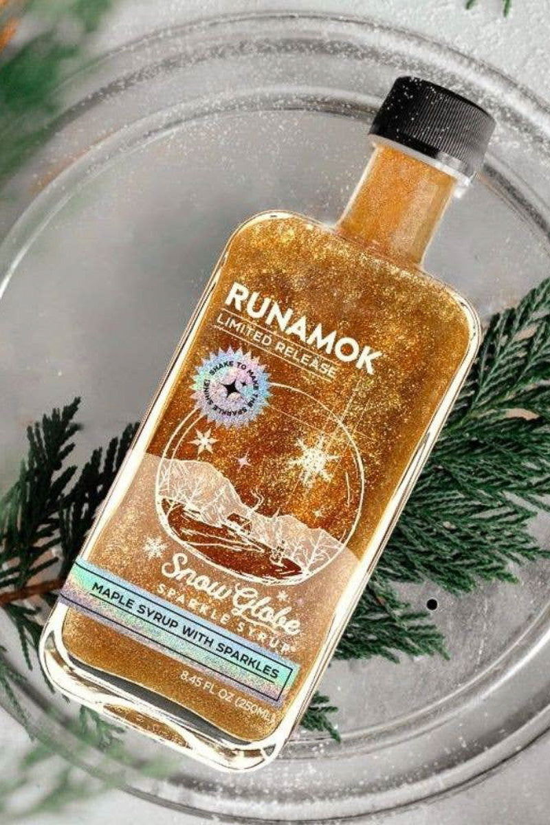 Runamok Maple Snow Globe Sparkle Syrup