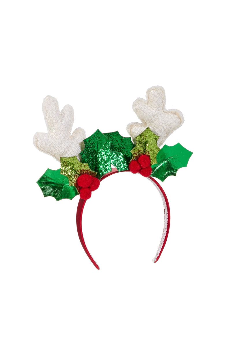 Sequins Antlers Headband 10.5"